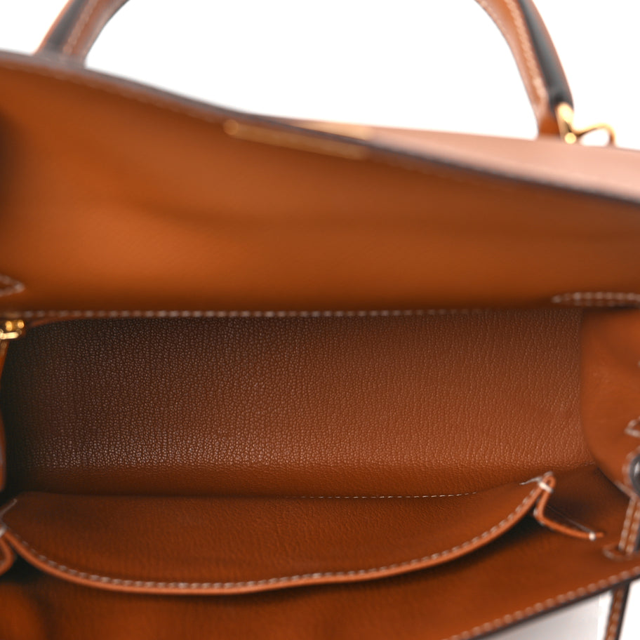 Hermes Epsom Kelly Sellier 25 Gold Gold Image 4