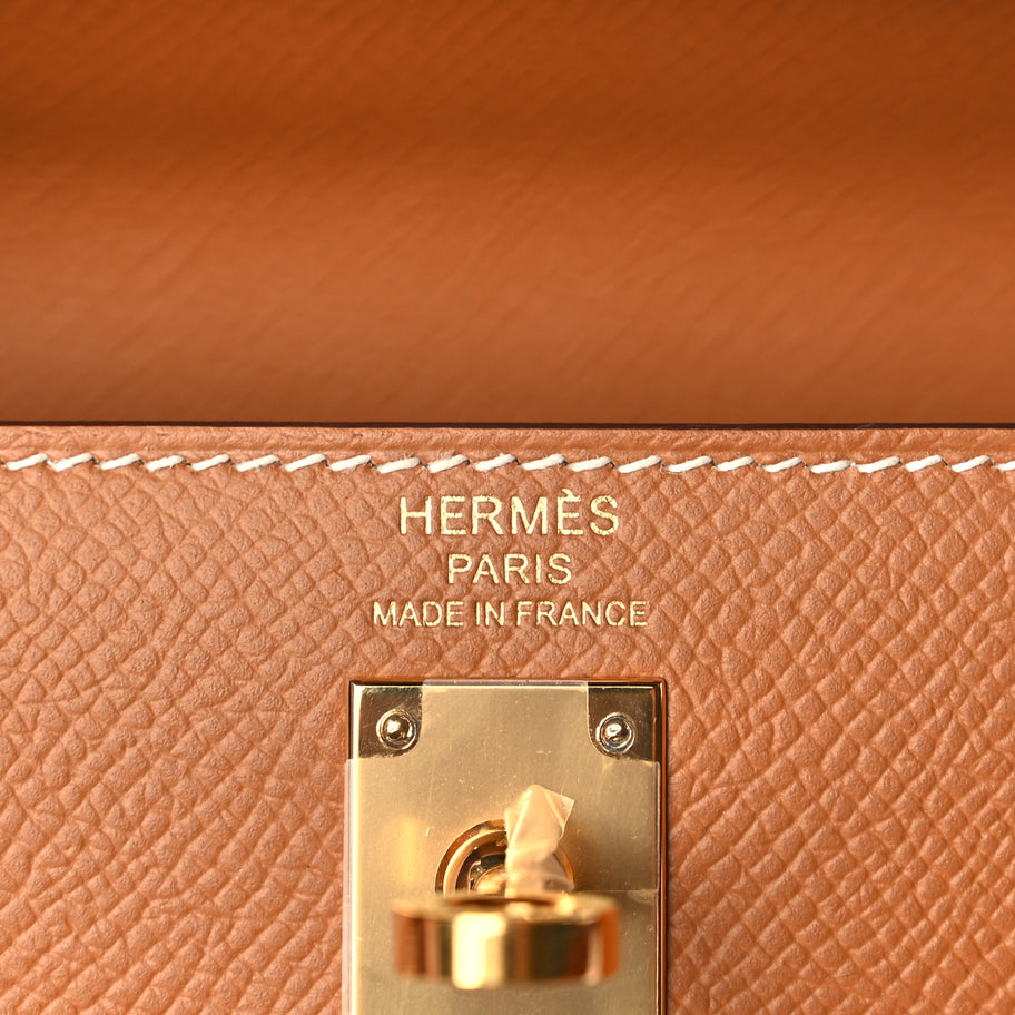 Hermes Epsom Kelly Sellier 25 Gold Gold Image 5
