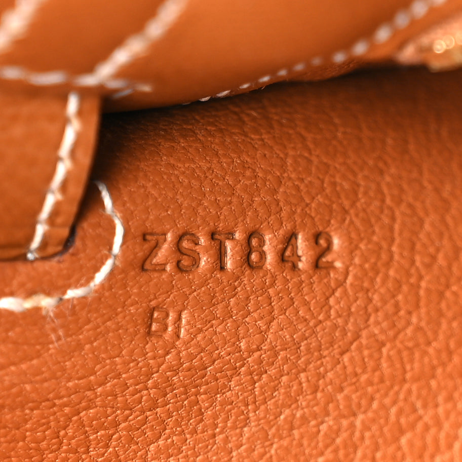 Hermes Epsom Kelly Sellier 25 Gold Gold Image 6