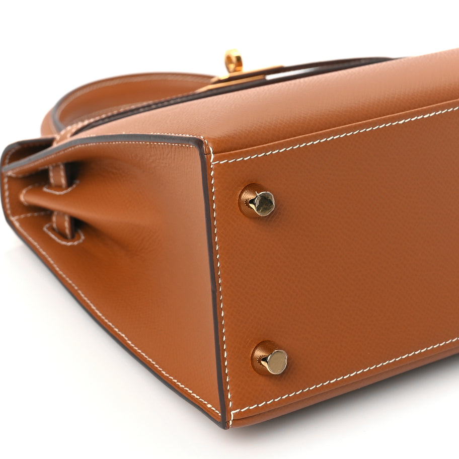 Hermes Epsom Kelly Sellier 25 Gold Gold Image 8