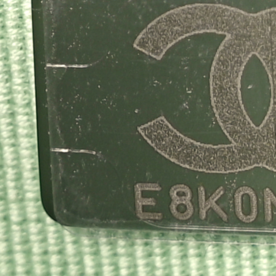 Chanel Lambskin Quilted Crystal Star Wallet On Chain WOC Green Image 6