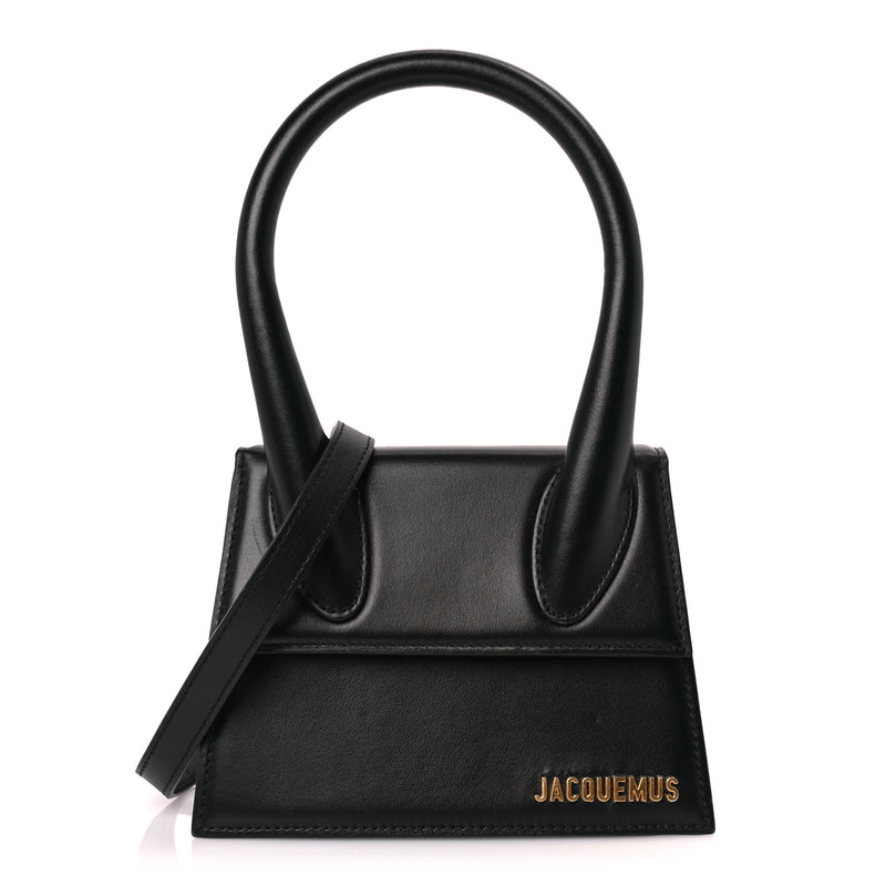  Jacquemus Smooth Calfskin Le Chiquito Moyen Black