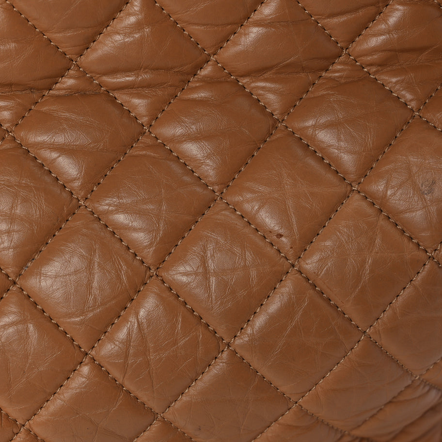 Chanel Aged Calfskin Quilted Be CC Tote Beige Image 7