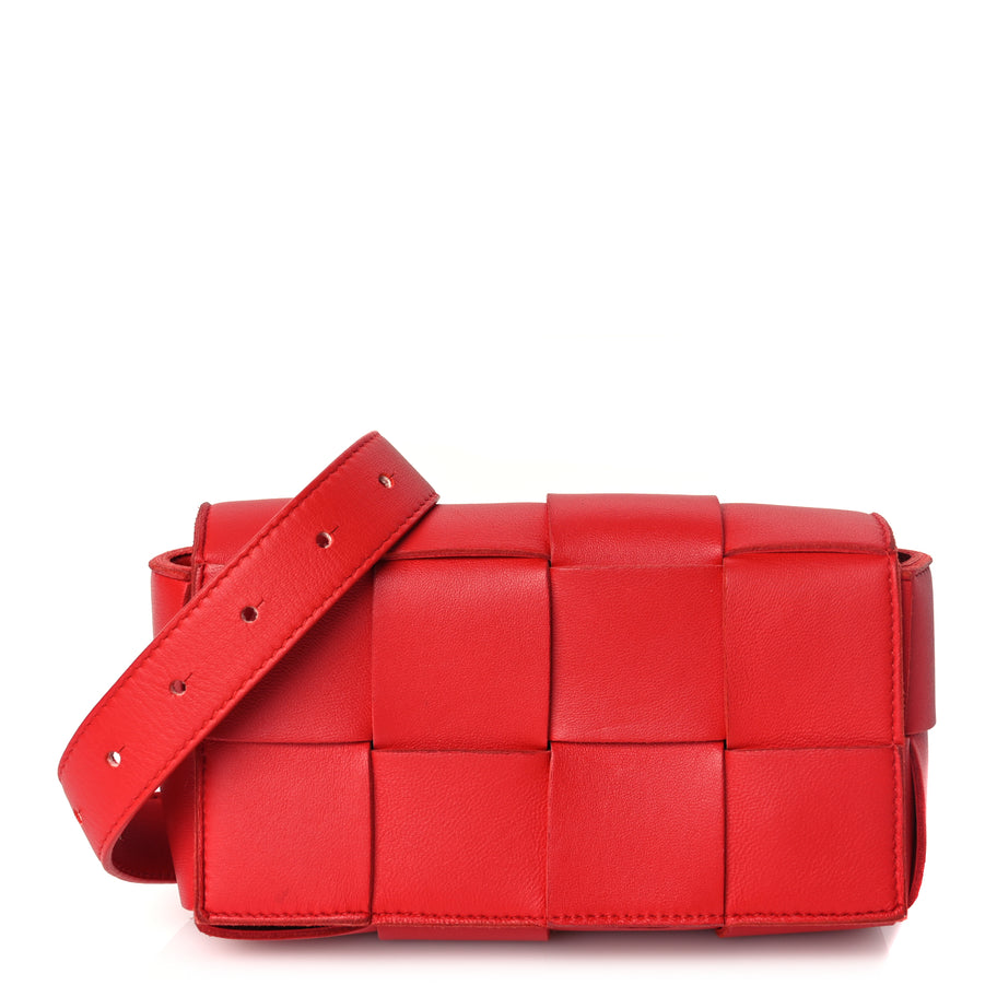 Bottega Veneta Nappa Maxi Intreccio The Belt Cassette Bag Chilli Image 1