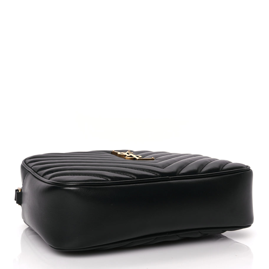 Saint Laurent Calfskin Matelasse Monogram Lou Camera Bag Black Image 3