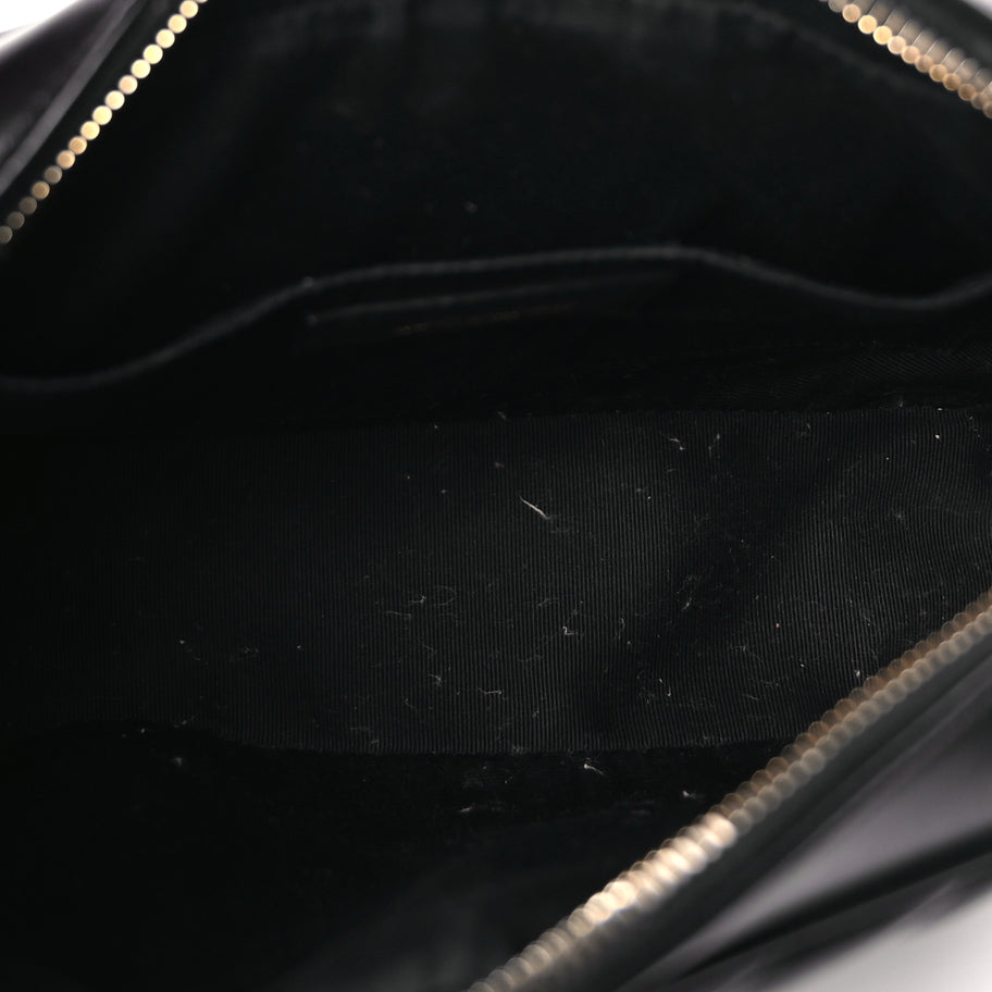Saint Laurent Calfskin Matelasse Monogram Lou Camera Bag Black Image 4