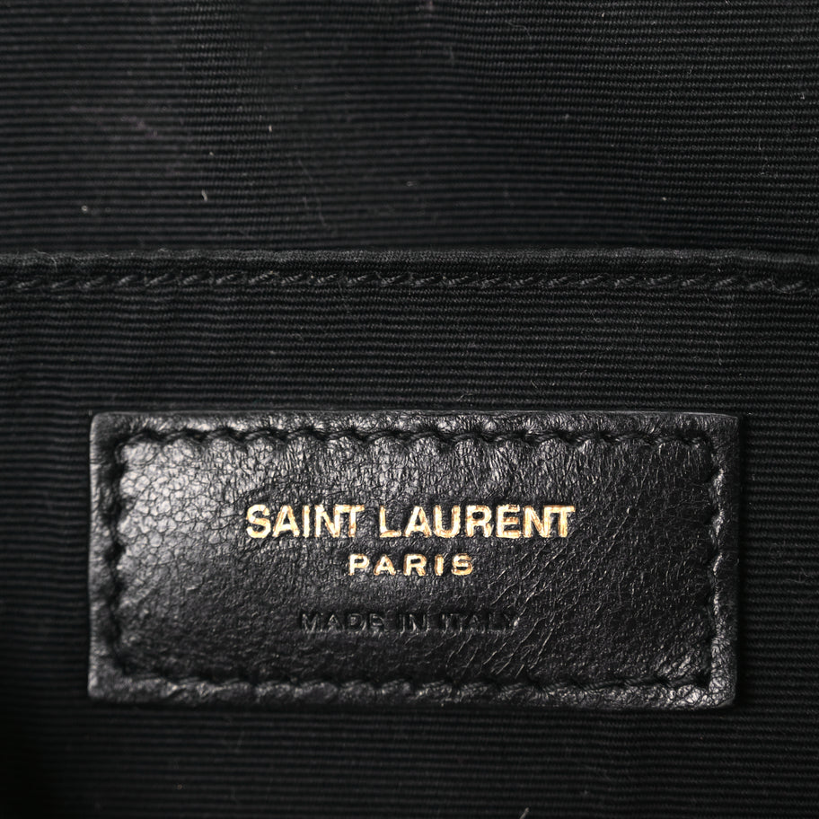 Saint Laurent Calfskin Matelasse Monogram Lou Camera Bag Black Image 5