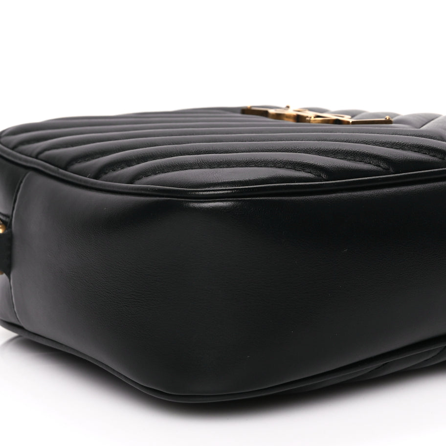 Saint Laurent Calfskin Matelasse Monogram Lou Camera Bag Black Image 7