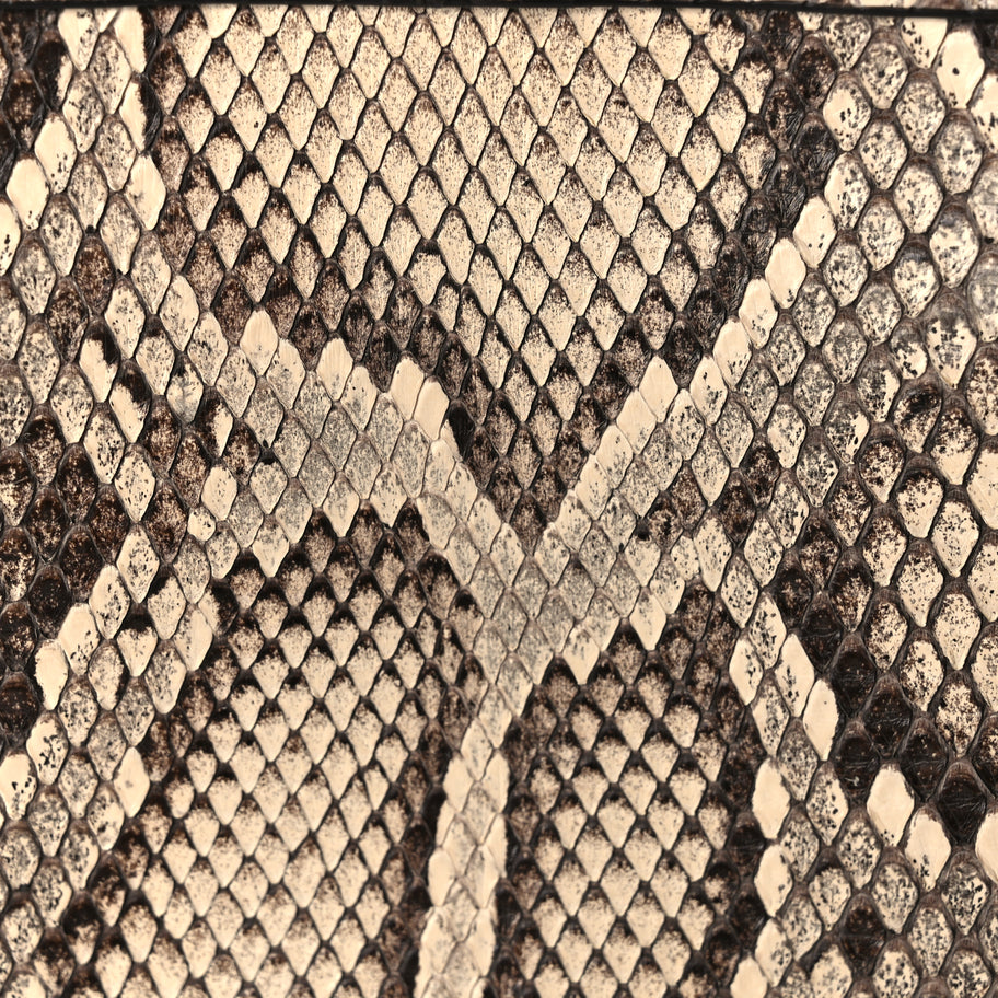 Fendi Snakeskin Shiny Nappa Small Peekaboo I SEE U Beige Image 6