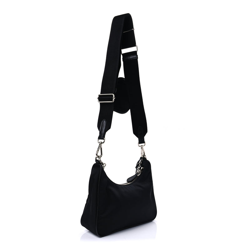  Prada Nylon Re-Edition 2005 Shoulder Bag Black