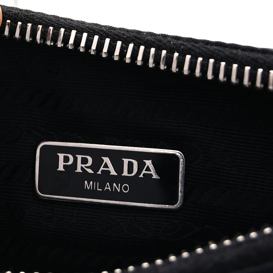 Prada Nylon Re-Edition 2005 Shoulder Bag Black Image 6