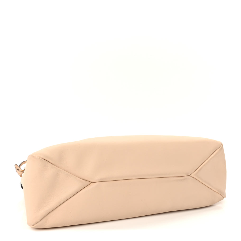 Prada Soft Calfskin Large Aimée Shoulder Bag  Travertine Image 3