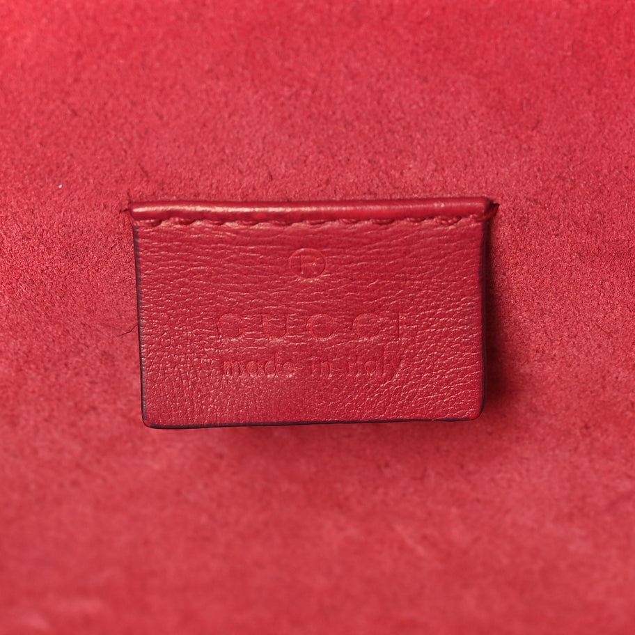 Gucci GG Supreme Monogram Small Dionysus Shoulder Bag  Red Image 5