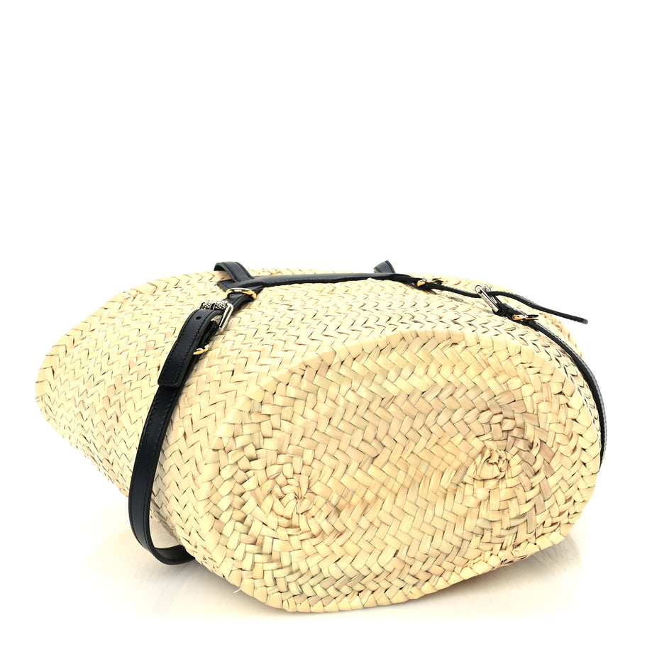 Givenchy Raffia Voyou Basket Tote Black Image 3