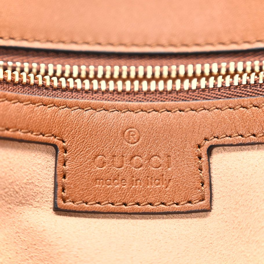 Gucci Canvas Medium Blondie Top Handle Bag Brown Image 5