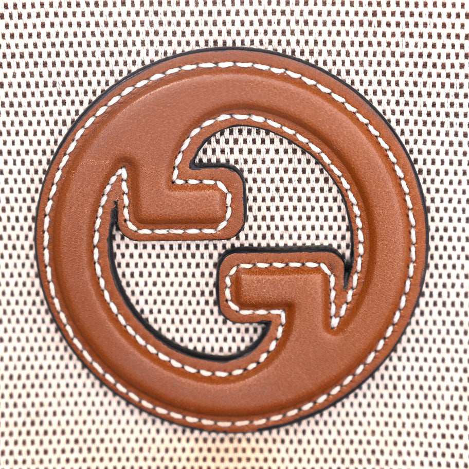 Gucci Canvas Medium Blondie Top Handle Bag Brown Image 7