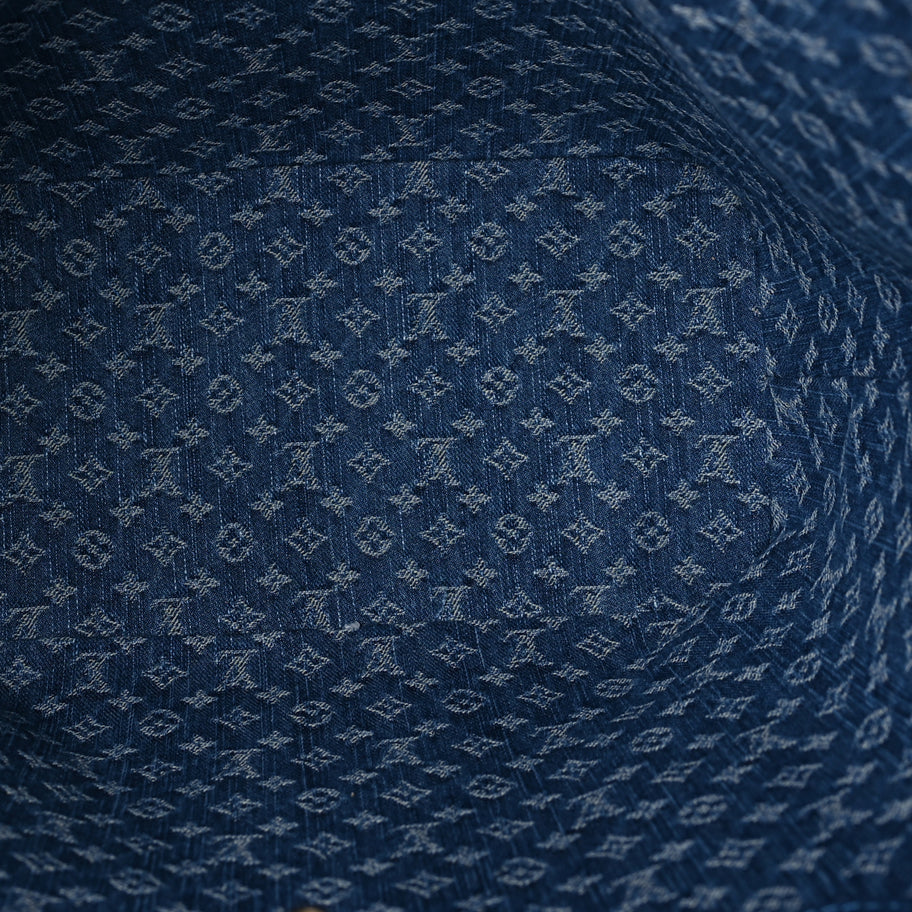 Louis Vuitton Epi Neverfull MM Denim Blue Image 5