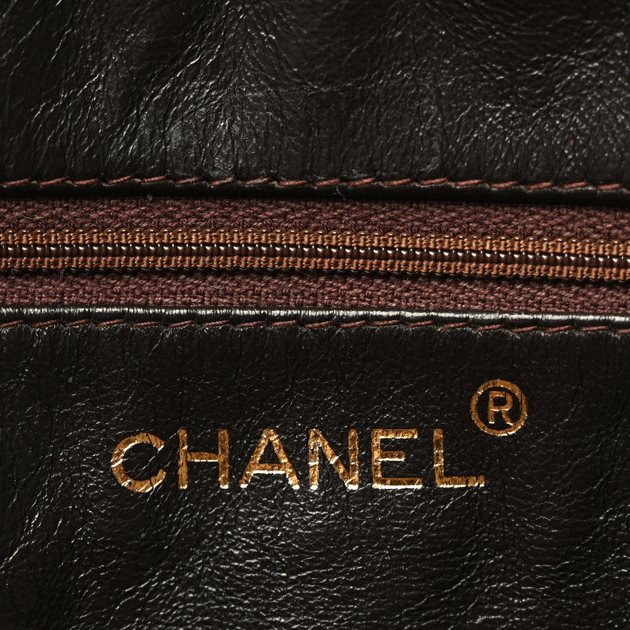 Chanel Lambskin Quilted Tassel CC Camera Case Brown Image 5