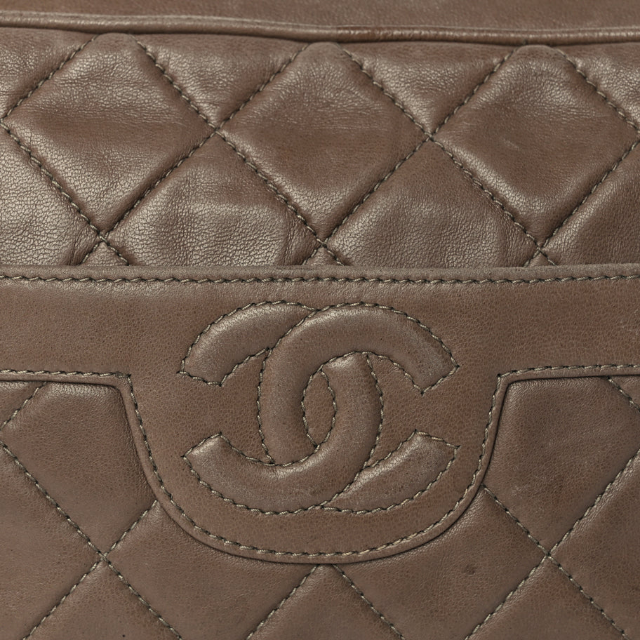 Chanel Lambskin Quilted Tassel CC Camera Case Brown Image 6