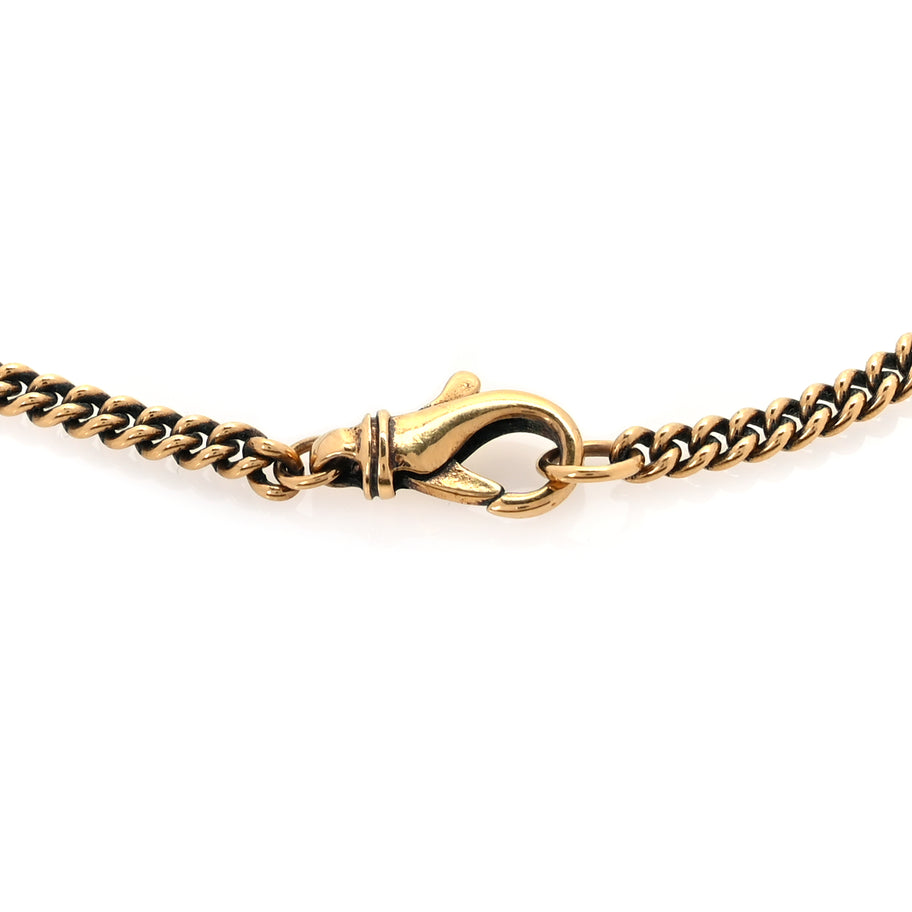 Balenciaga Metal Logo Necklace  Gold Image 4
