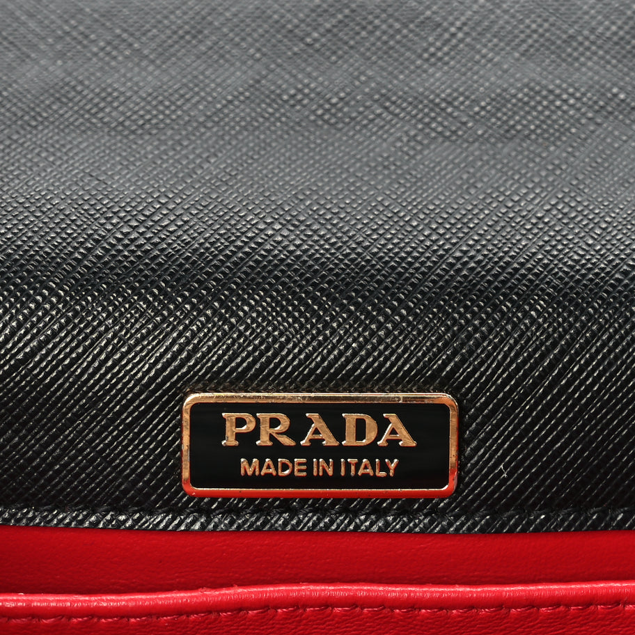Prada Saffiano Corolle Crossbody Bag Black Image 5