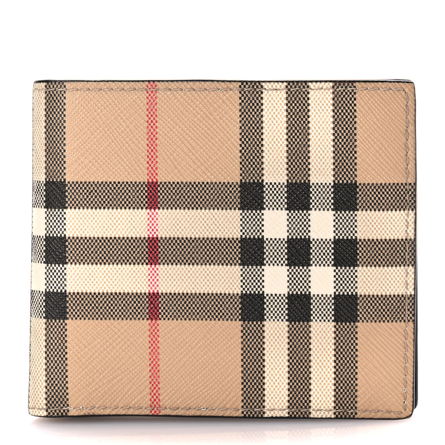Burberry House Check Bifold Coin Wallet Archive Beige Image 1