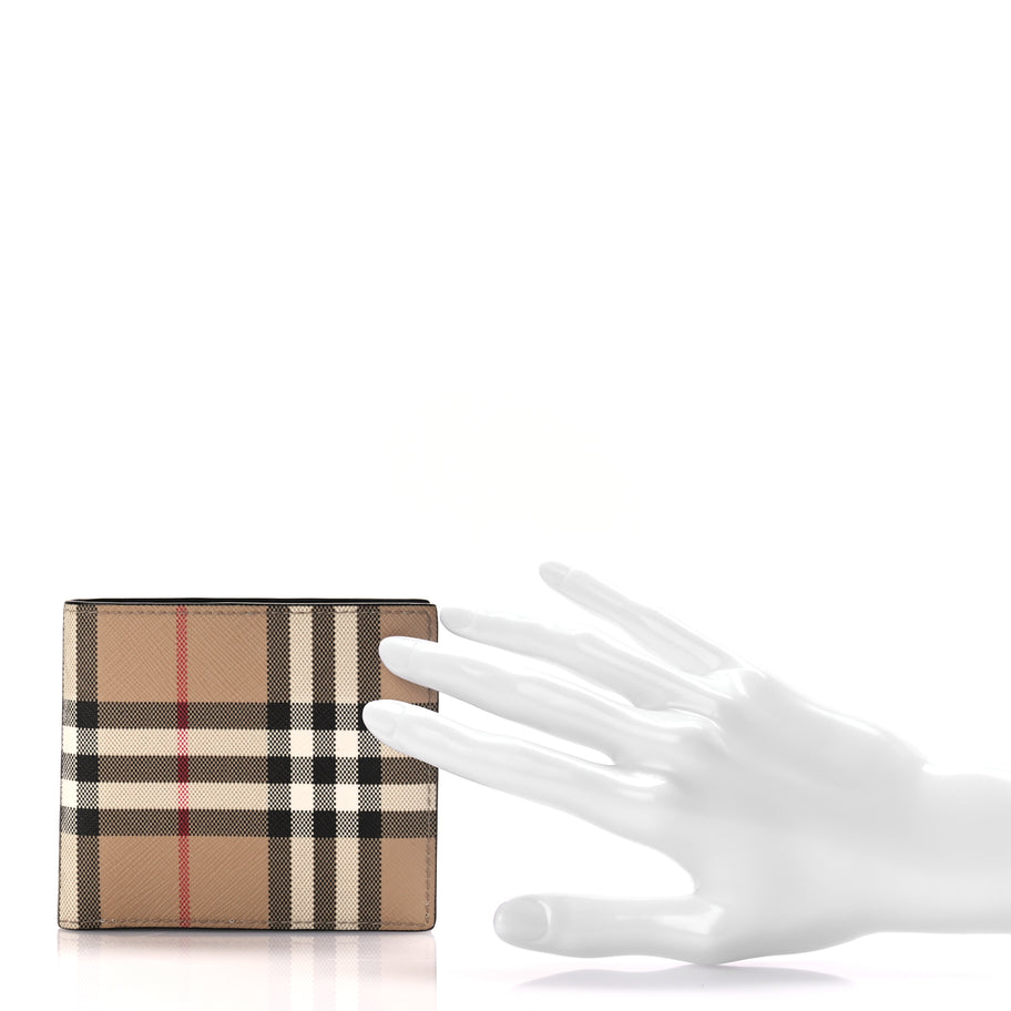 Burberry House Check Bifold Coin Wallet Archive Beige Image 2