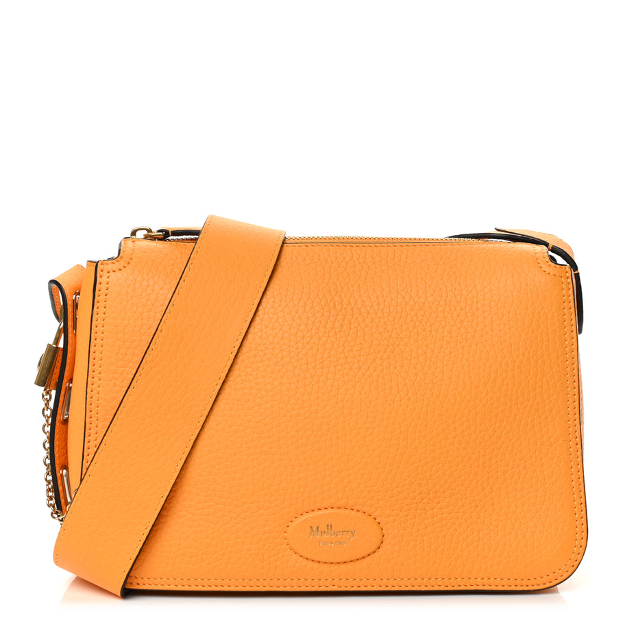 Mulberry Heavy Grain Billie Crossbody Bag Double Yellow Image 1