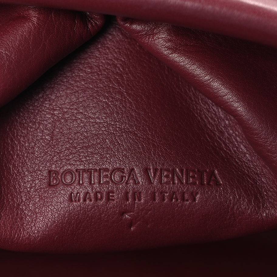Bottega Veneta Smooth Butter Calf The Pouch Oversized Clutch  Bordeaux Image 6
