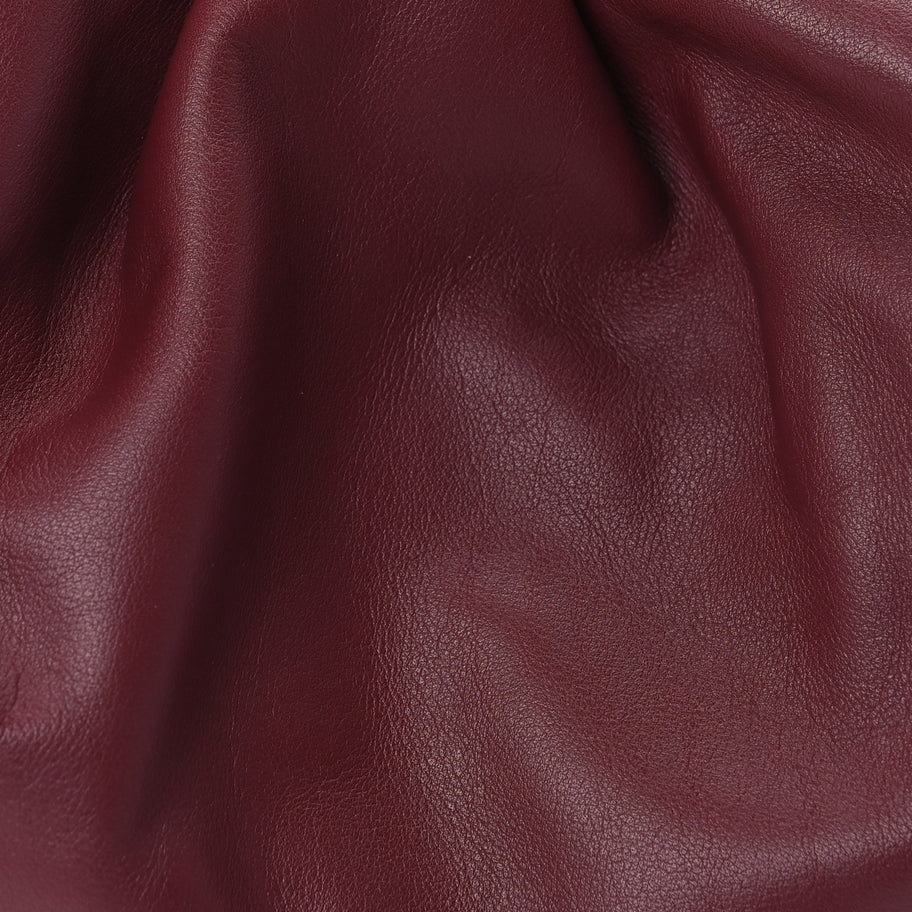 Bottega Veneta Smooth Butter Calf The Pouch Oversized Clutch  Bordeaux Image 7