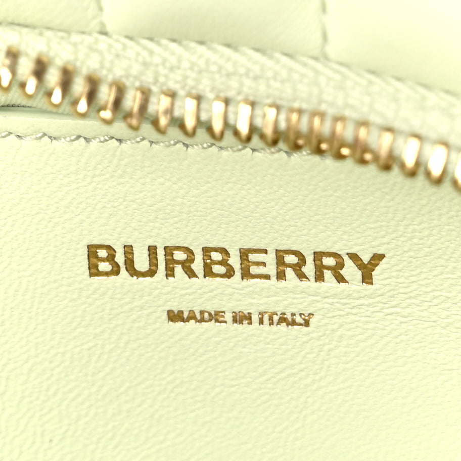 Burberry Lambskin Quilted Small Soft Lola Bag Pistachio Image 5