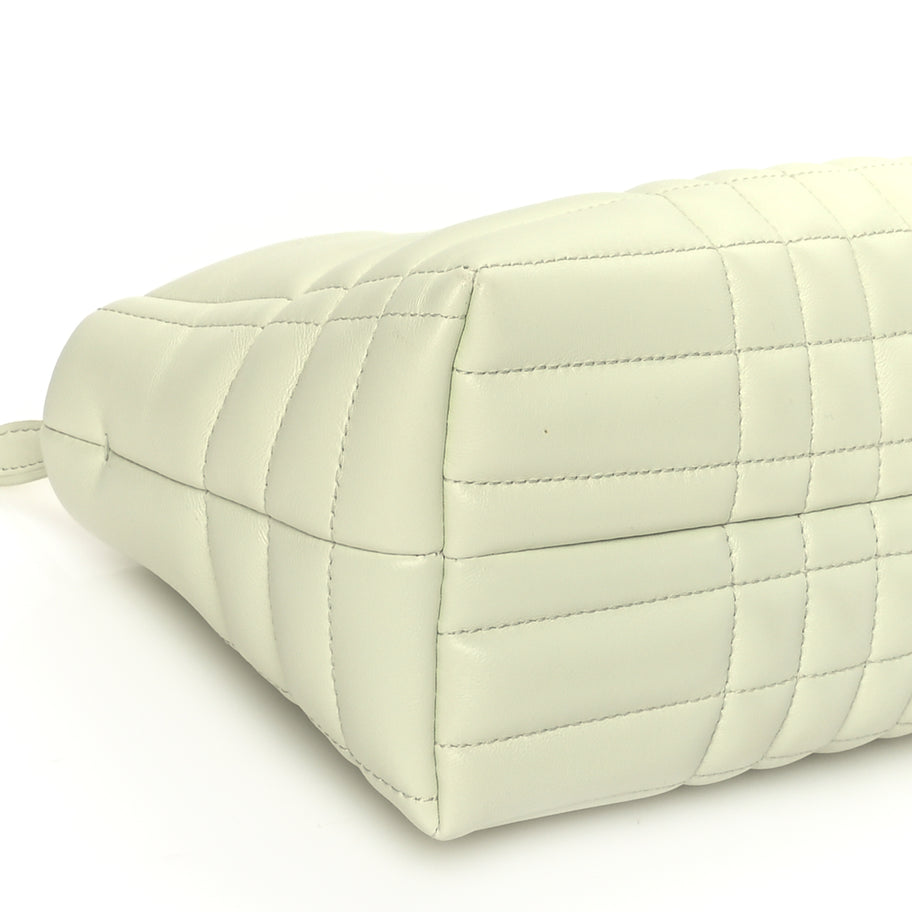 Burberry Lambskin Quilted Small Soft Lola Bag Pistachio Image 7