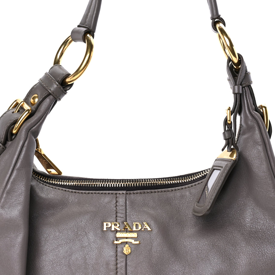 Prada Soft Calf Hobo Bambu Bambu Image 6