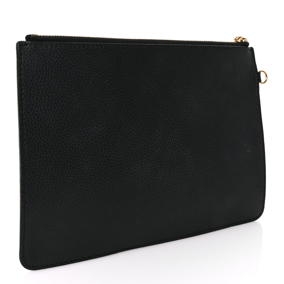 Chloe Smooth Grained Calfskin Aby Pouch Black Image 3