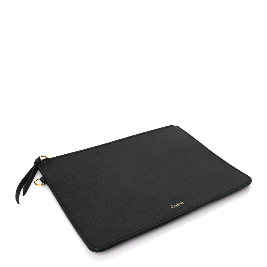 Chloe Smooth Grained Calfskin Aby Pouch Black Image 4
