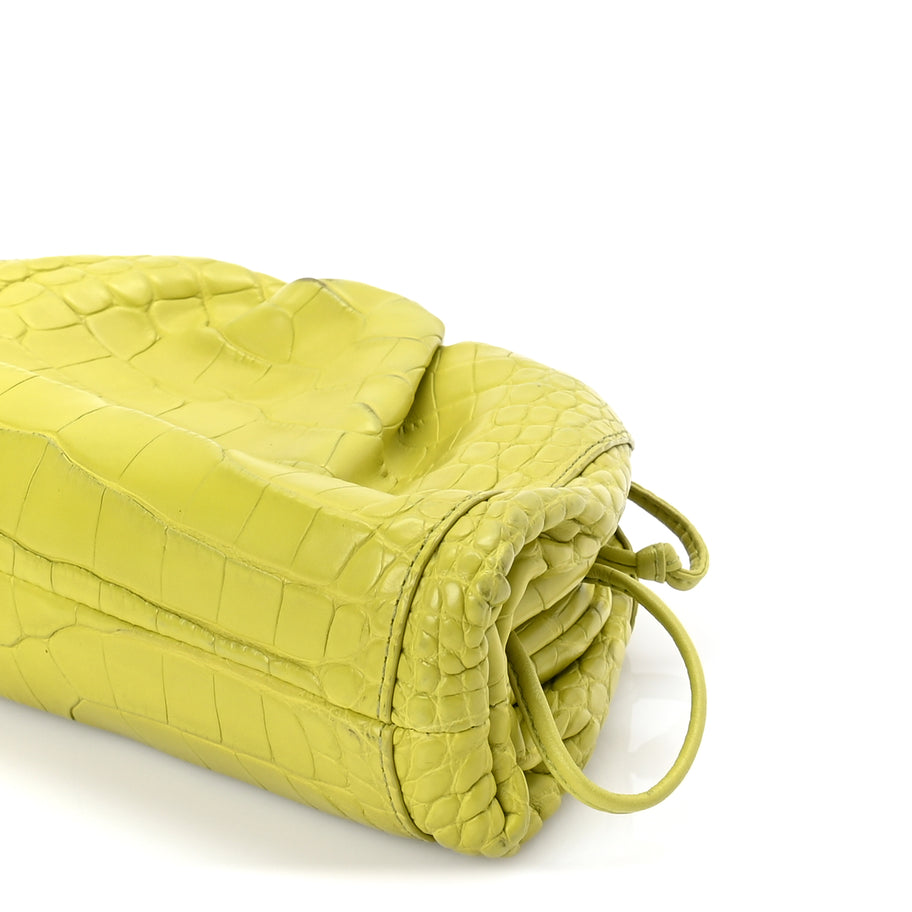Bottega Veneta Crocodile The Mini Pouch Clutch Kiwi Image 8