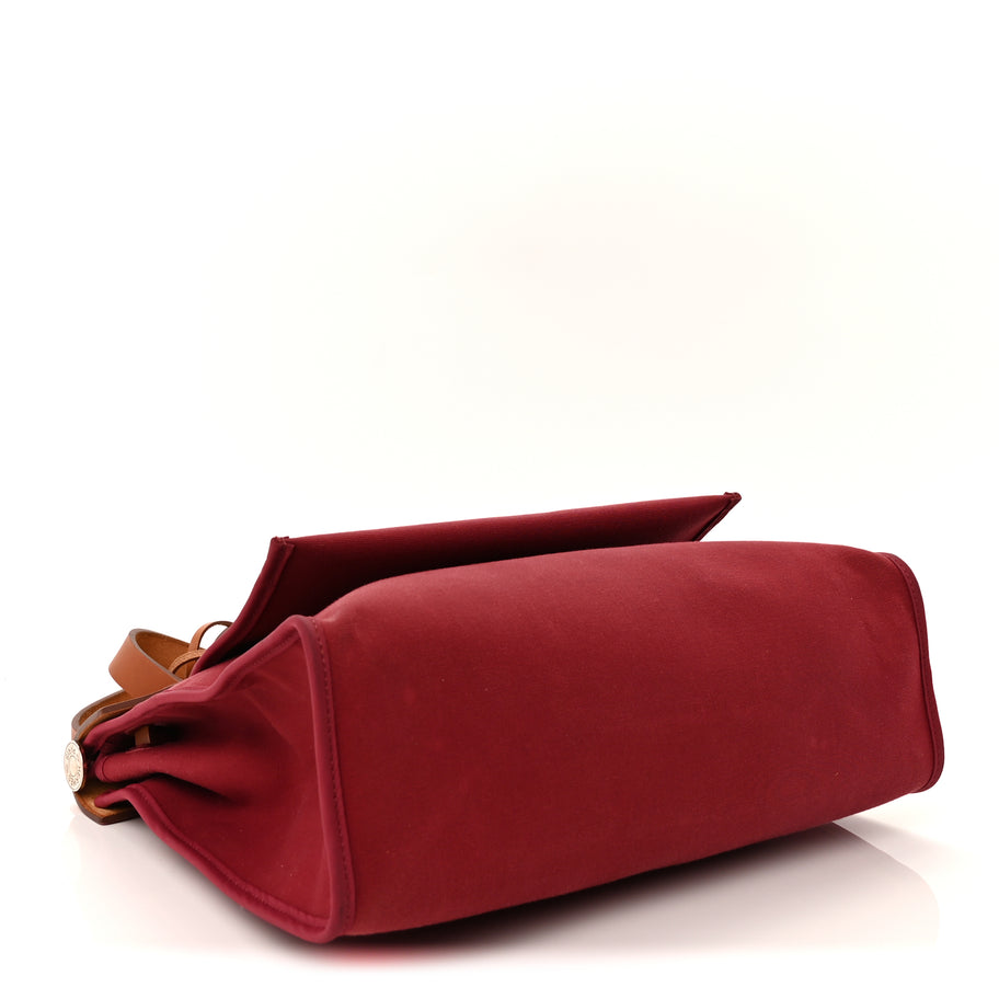 Hermes Vache Hunter Toile Herbag Zip 31 PM Rubis Image 5