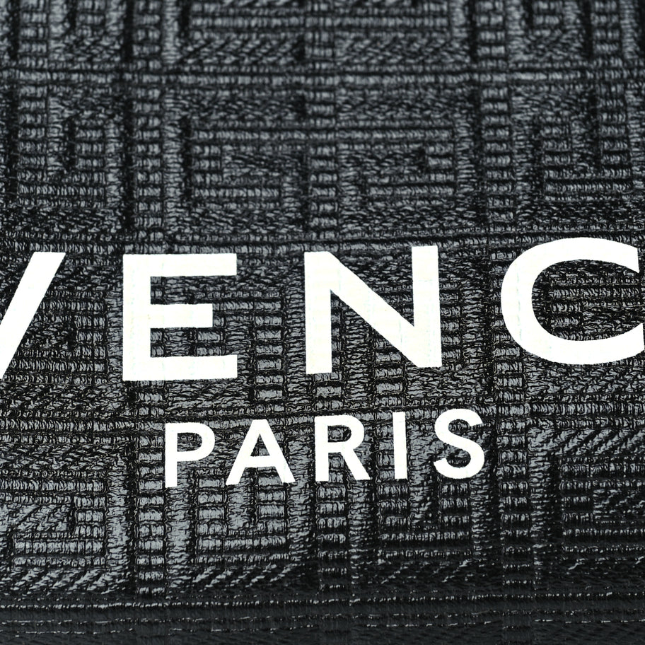 Givenchy Coated Canvas Logo 4G Embossed Small Moon Cut Out Shoulder Bag Black Image 6