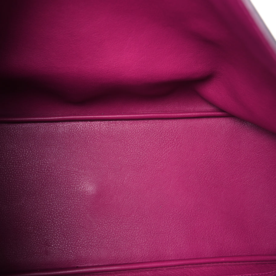 Christian Dior Smooth Calfskin Large Diorissimo Tote Beige Fuchsia Image 4