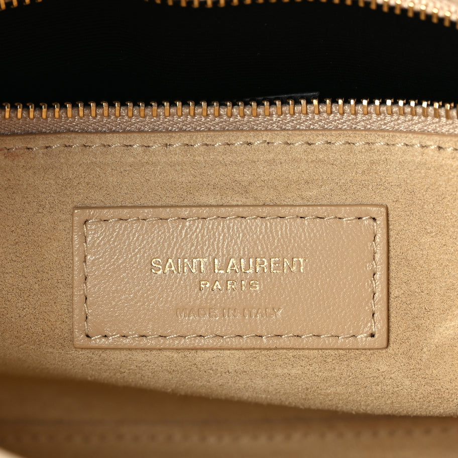 Saint Laurent Smooth Calfskin Le 5 A 7 Hobo Dark Beige Image 5