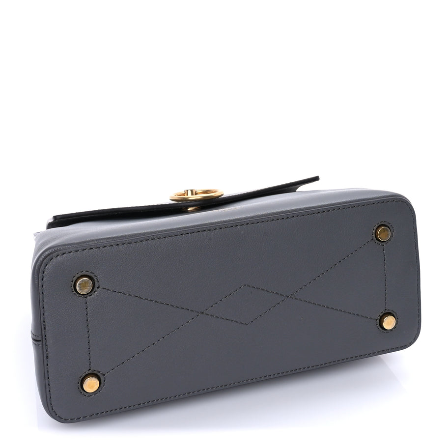 Mulberry Small Classic Grain Calfskin Mini Seaton Grey Image 3