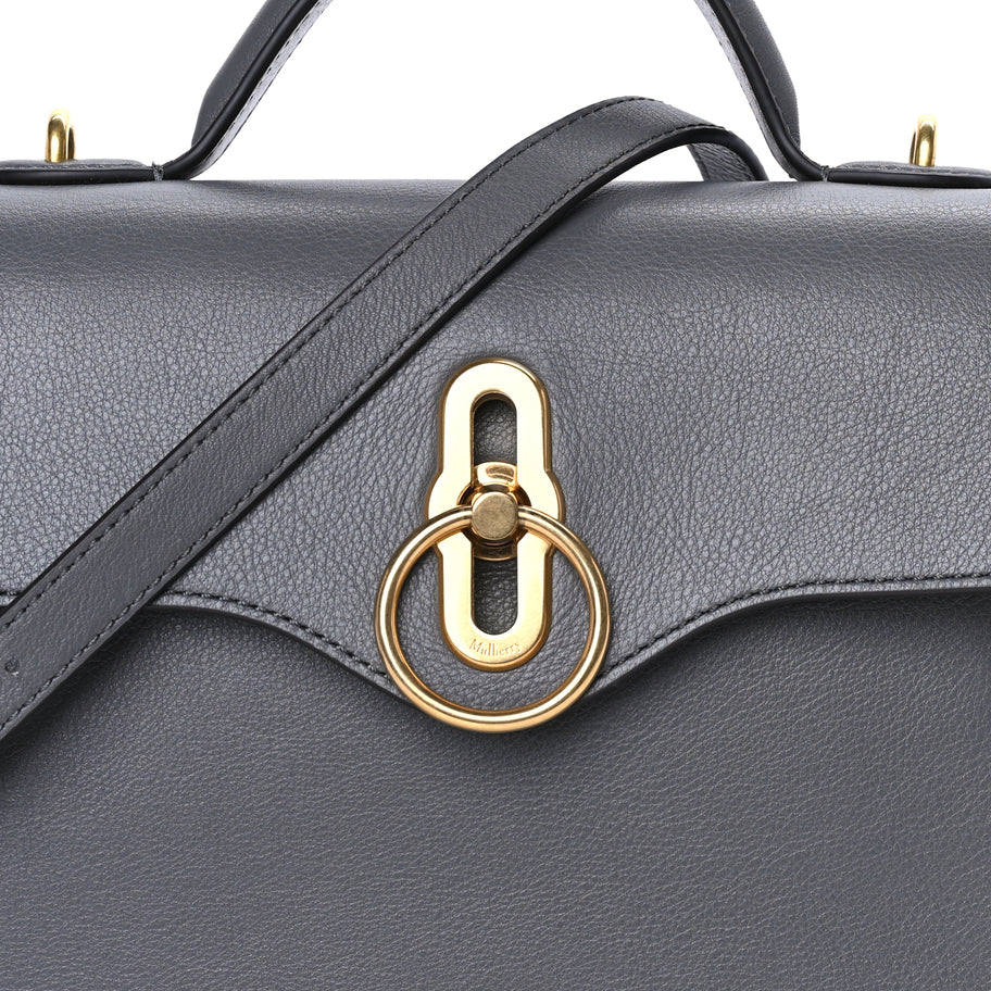 Mulberry Small Classic Grain Calfskin Mini Seaton Grey Image 6