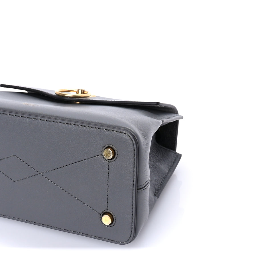 Mulberry Small Classic Grain Calfskin Mini Seaton Grey Image 8