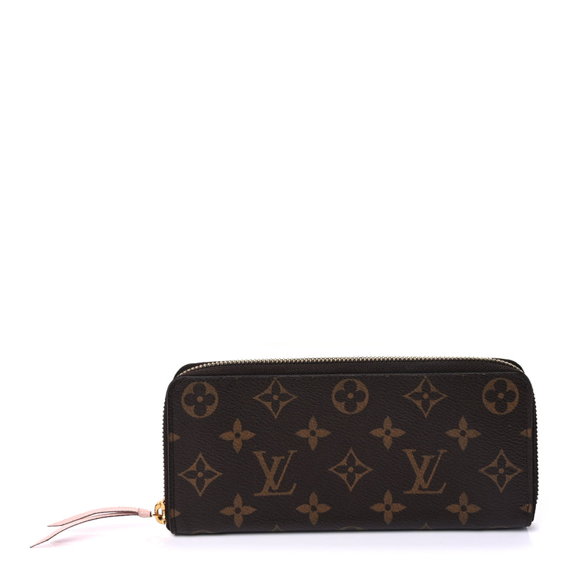  Louis Vuitton Monogram Clemence Wallet  Rose Ballerine