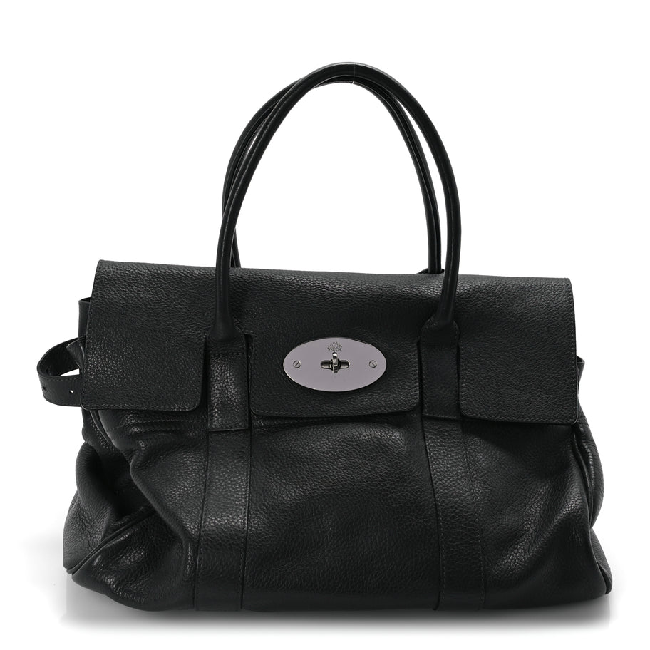 Mulberry Pebbled Calfskin Bayswater Graphite Image 1