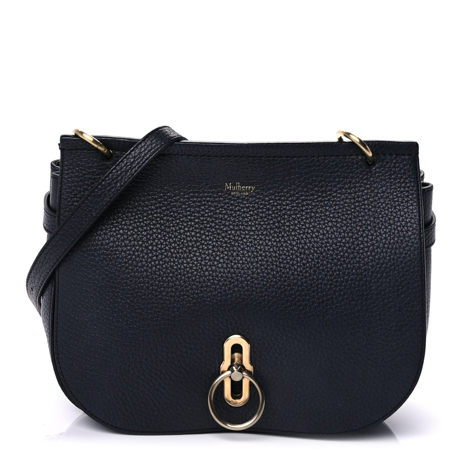 Mulberry Small Classic Grain Calfskin Small Amberley Satche Black Image 1