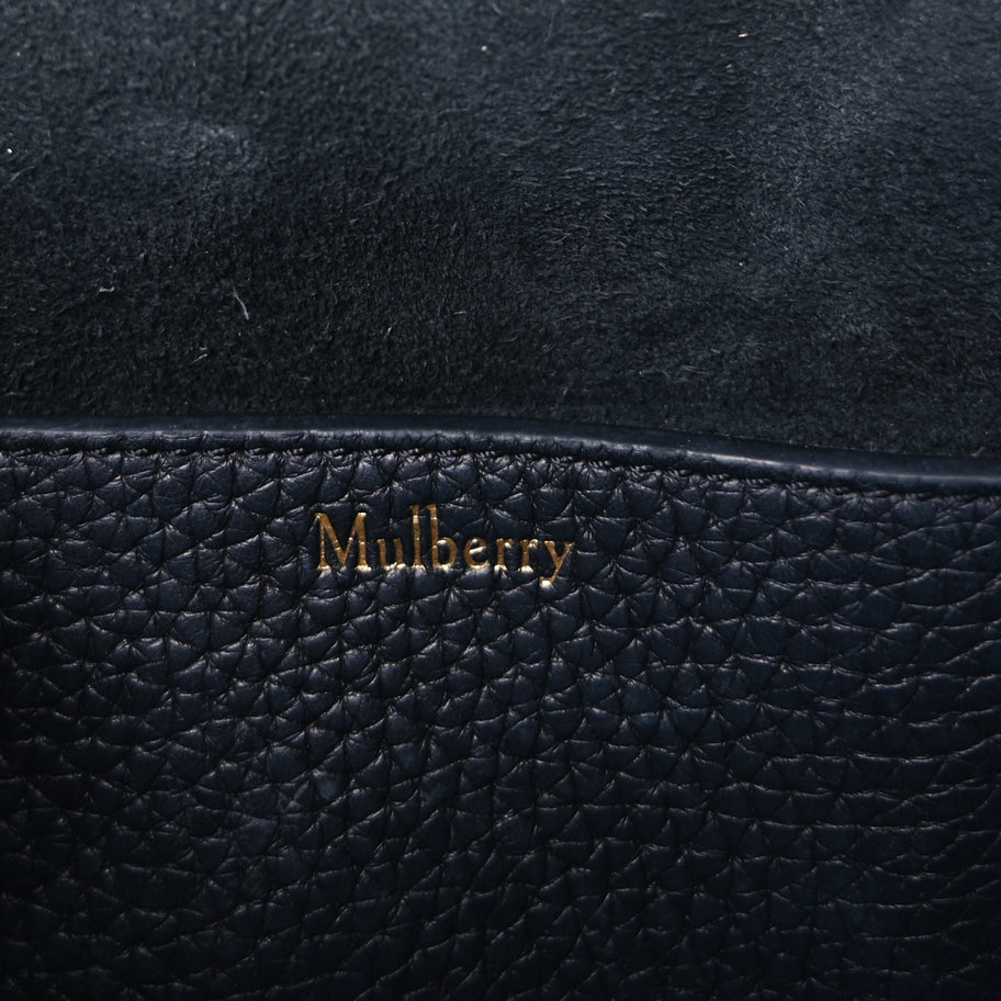 Mulberry Small Classic Grain Calfskin Small Amberley Satche Black Image 5