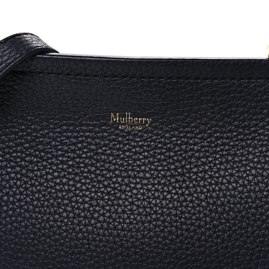 Mulberry Small Classic Grain Calfskin Small Amberley Satche Black Image 6