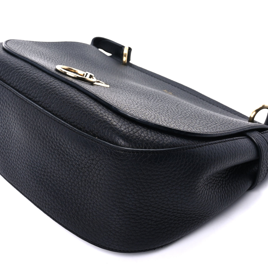 Mulberry Small Classic Grain Calfskin Small Amberley Satche Black Image 7