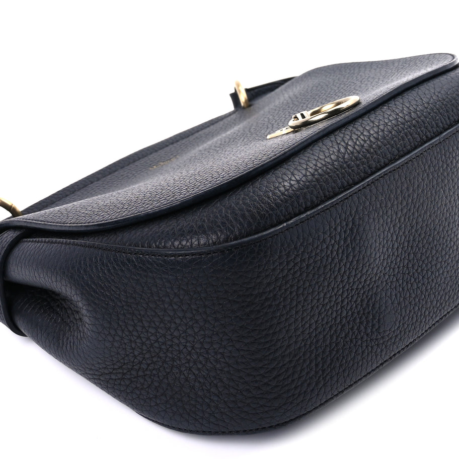 Mulberry Small Classic Grain Calfskin Small Amberley Satche Black Image 8